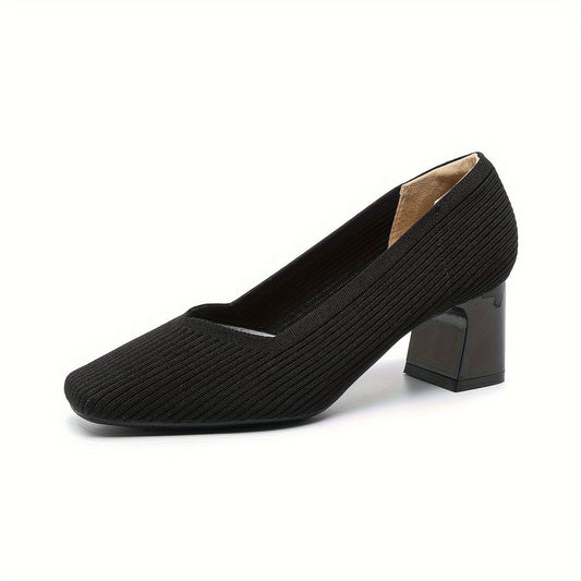 Refined Orthopaedic Block Heel Pumps