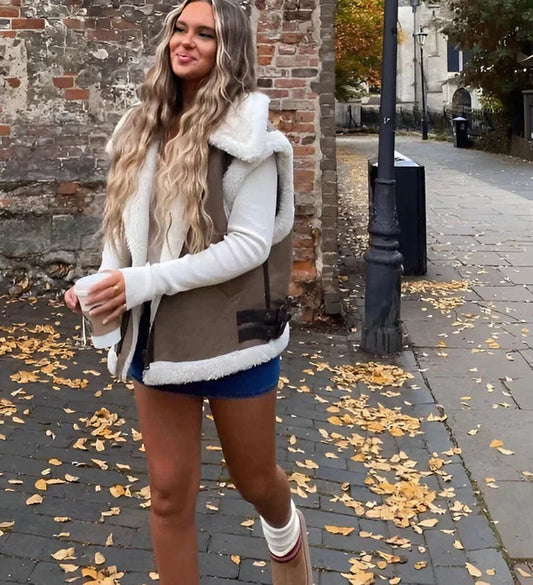 Women's Teddy Lined Autumn Vest