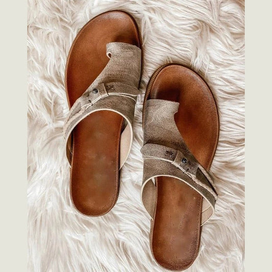 Women's Orthopedic Arch Support Faux Leather Sandals
