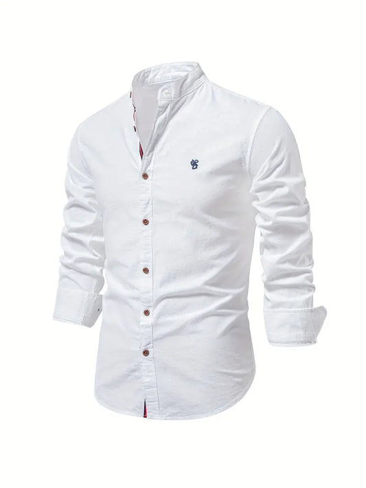 Tailored Button Front Long Sleeve Shirt