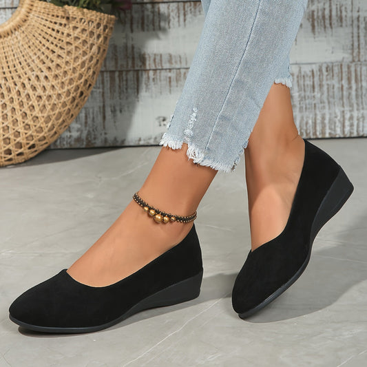 Women's Low Wedge Cushioned Ballet Flats