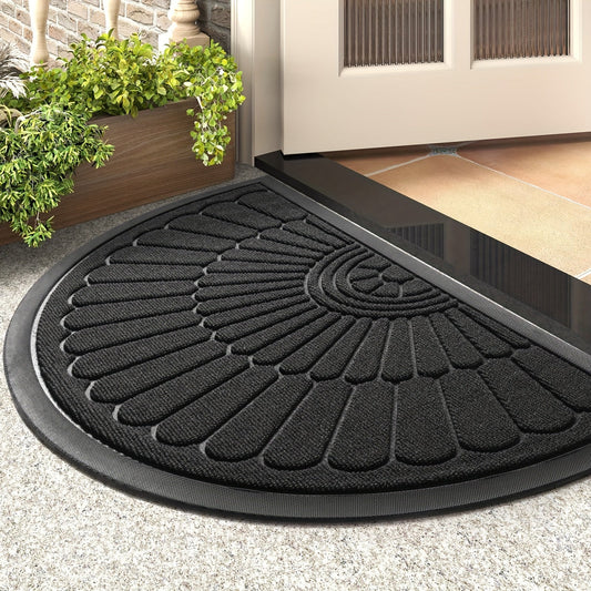 Half Round Rubber Outdoor Door Mat