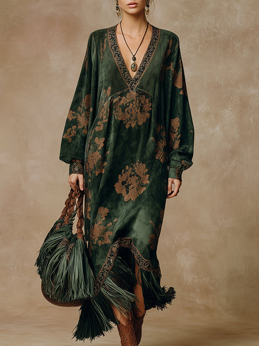 Timeless Vintage Style Green Dress