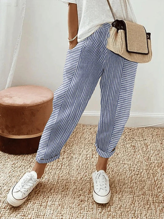 Striped Wide Leg Pants