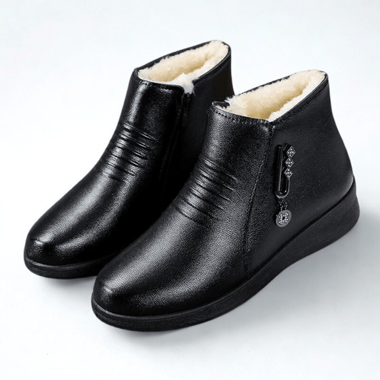 Fur-Lined Side-Zip Winter Boots