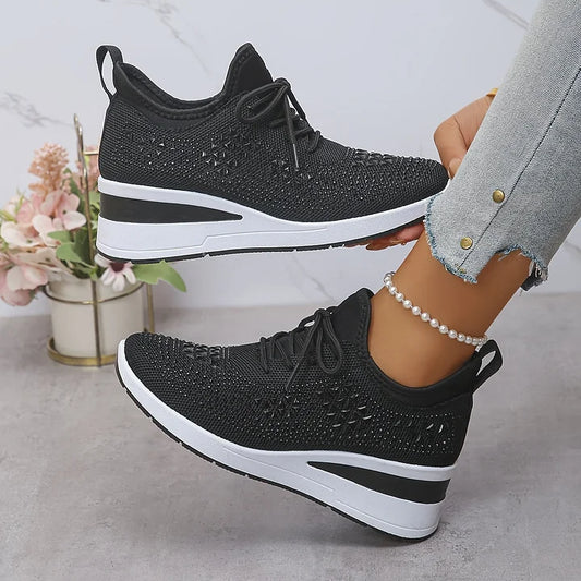 Rhinestone Detail Orthopedic Support Sneakers