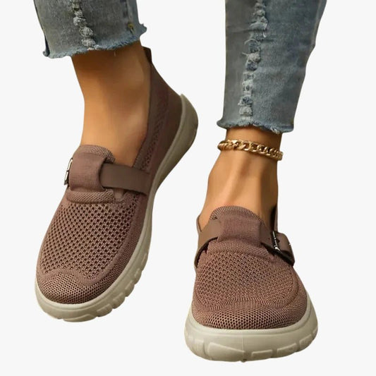 Breathable Mesh Orthopedic Hook and Loop Slip-On Shoes