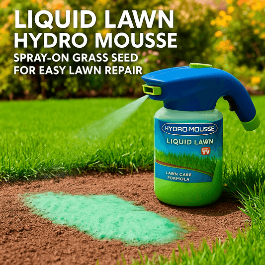 Spray-On Grass Seed Lawn Repair Mousse