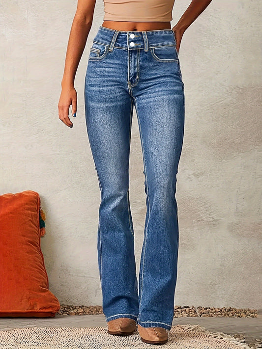 Nora Women's High-Waisted Flared Jeans