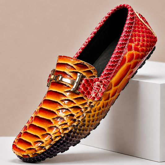 Men's Embossed Slip On Comfort Loafers