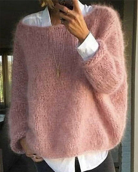 Soft Knit Sweater With Long Sleeves