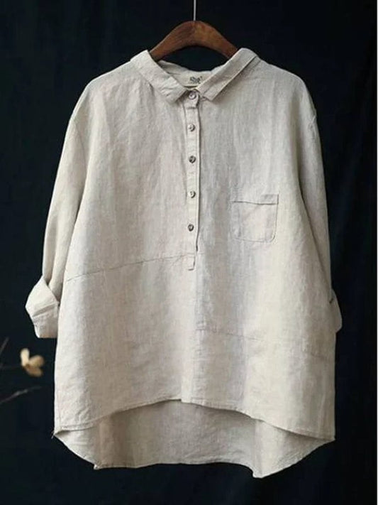 Printed Long Sleeve Lightweight Summer Blouse