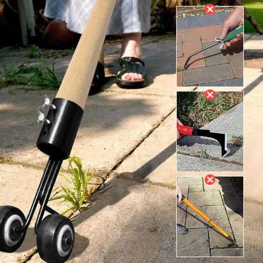 Manual Weed Puller Tool for Paving Cracks and Garden Beds