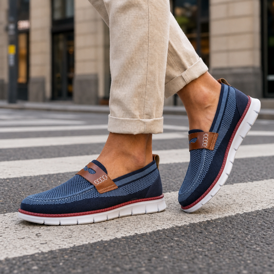 Men's Breathable Mesh Penny Loafers