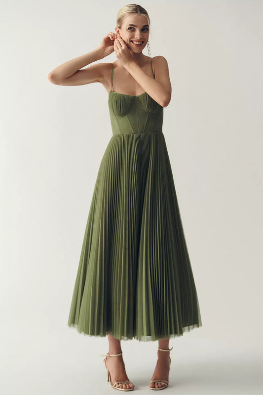 Olivia | Open-Back Midi Dress for Women
