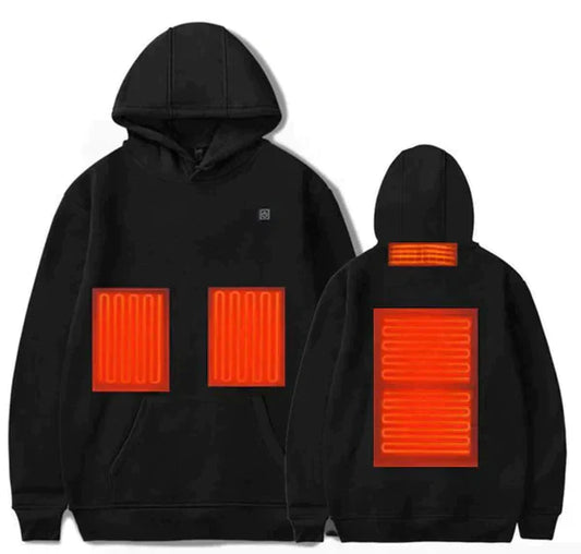 Unisex Heated Hoodie with Adjustable Temperature Settings
