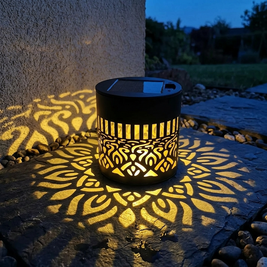 Solar Mandala Projection Garden Light