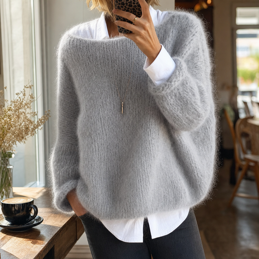 Soft Knit Sweater Long Sleeves - lifestyle shot