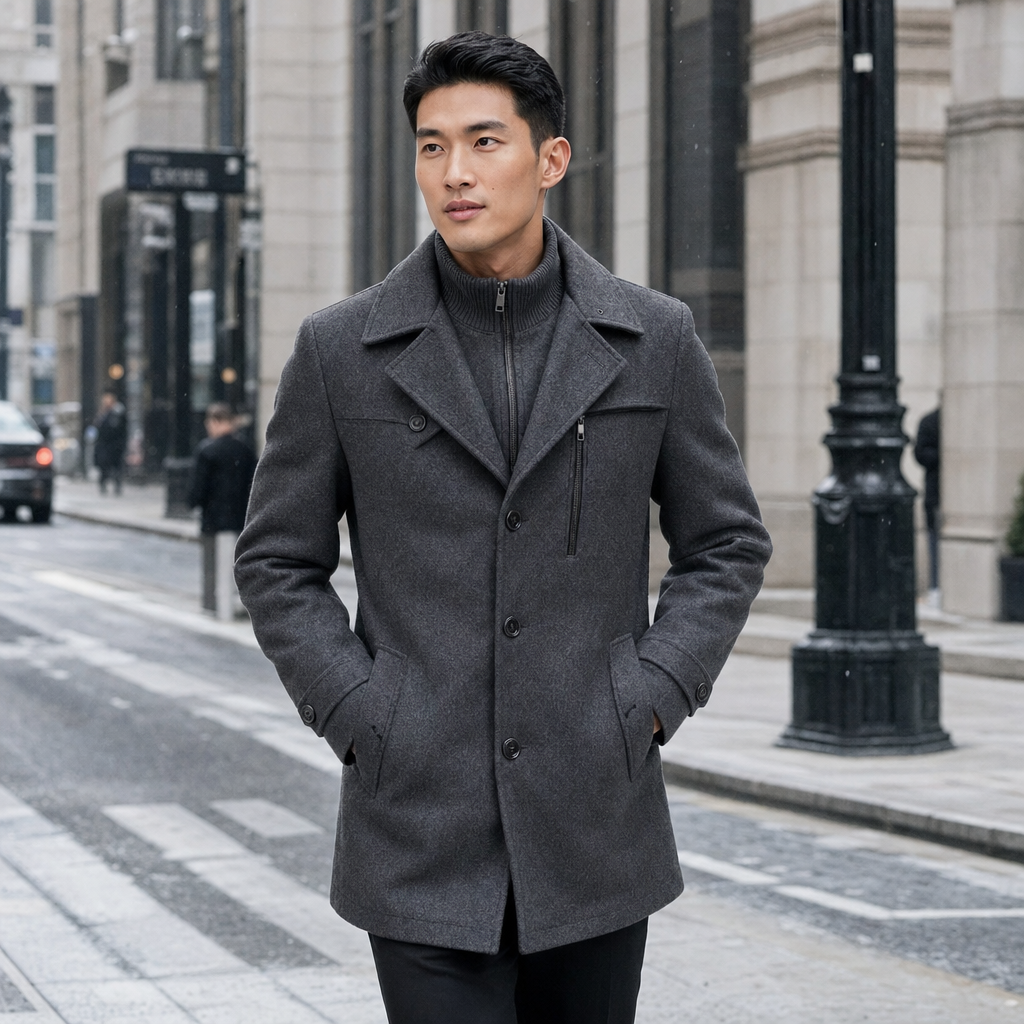 Men's Waterproof Business Winter Coat - street style
