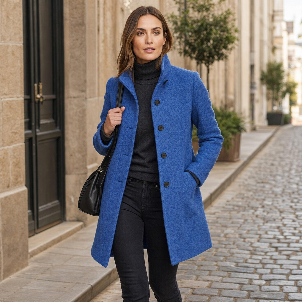 Luxury Wool Blend Coat - street style