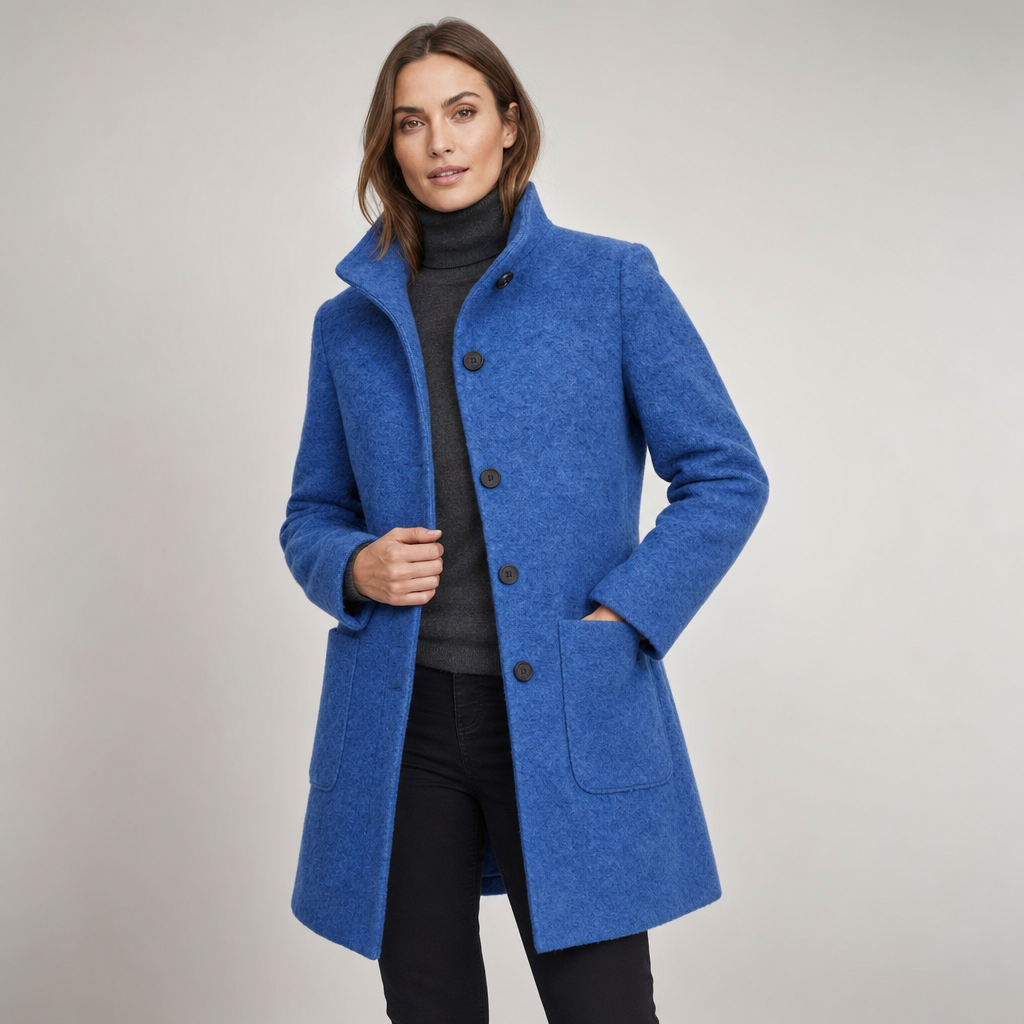 Luxury Wool Blend Coat - studio shot