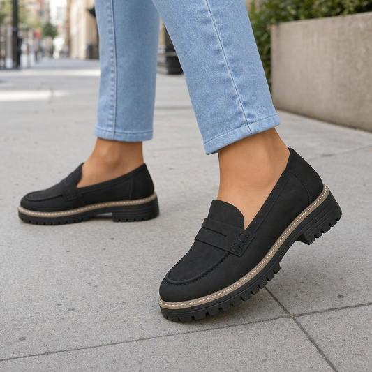 Women's Orthopedic Platform Loafers - lifestyle shot