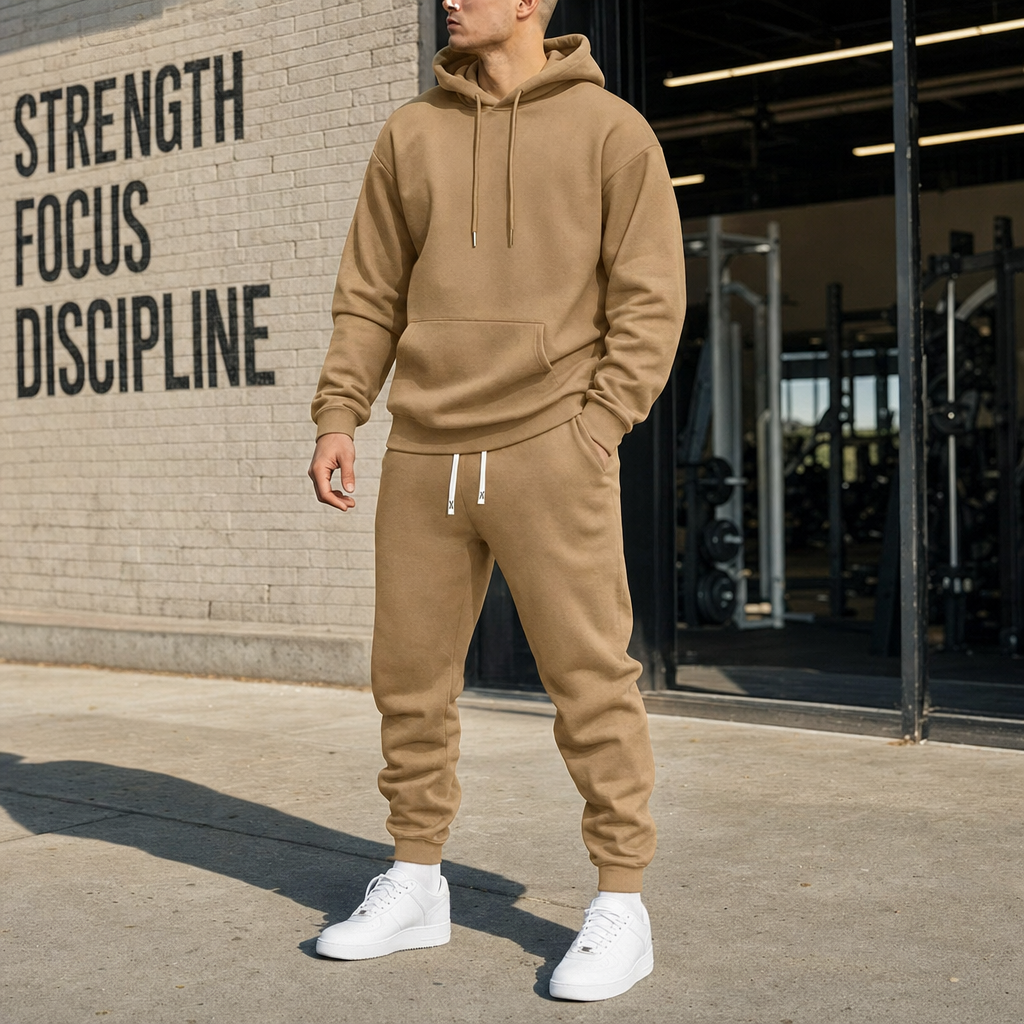 Men's Tracksuit Hoodie and Joggers Set - lifestyle shot