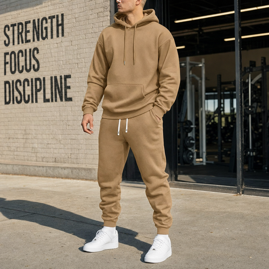 Men's Tracksuit Hoodie and Joggers Set - lifestyle shot