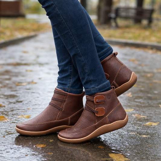 Waterproof Ankle Boots with Soft Cushioned Interior - lifestyle shot