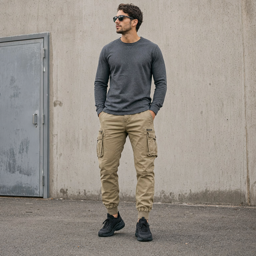 Men's Tactical Cargo Jogger Pants - lifestyle shot