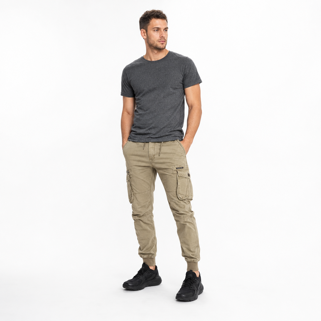 Men's Tactical Cargo Jogger Pants - studio shot