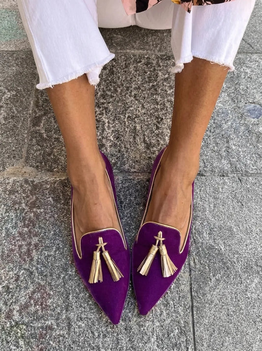 Tassel Detail Classic Slip-On Loafers
