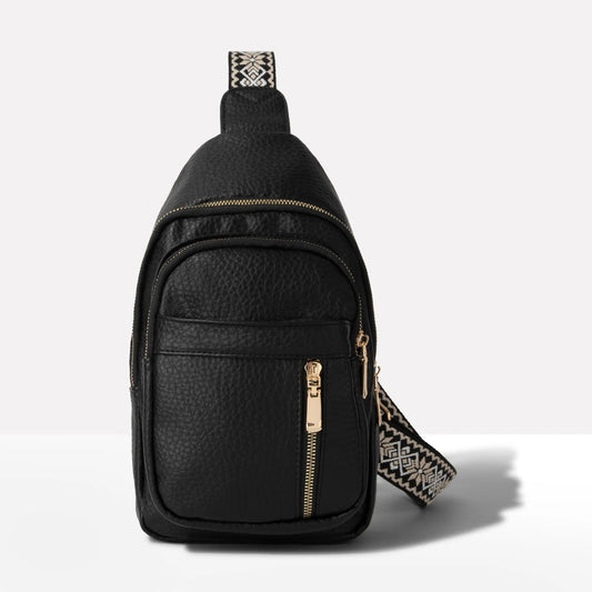 Anti-Theft Crossbody Bag with Hidden Zip Pockets