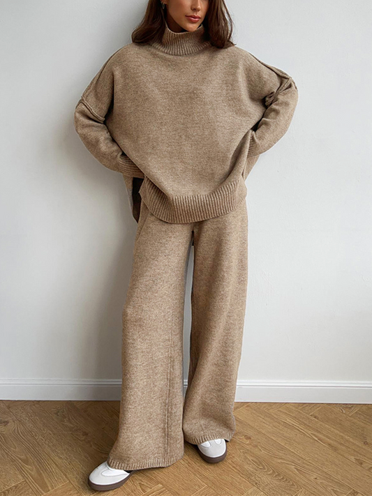 Sienna | Oversized Turtleneck Two-Piece Lounge Set