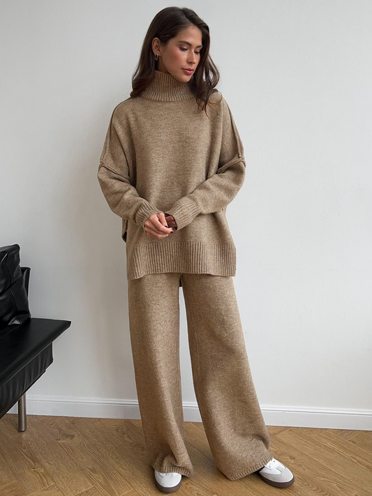 Sienna | Oversized Turtleneck Two-Piece Lounge Set