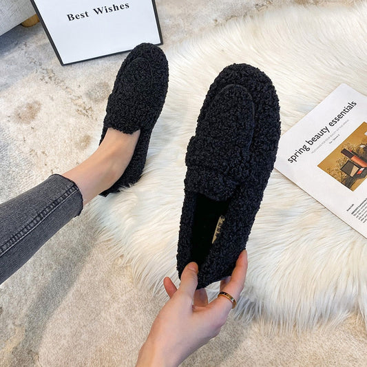 Women's Warm Wool Winter Slippers