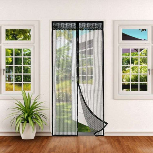 Magnetic Mosquito Door Screen With Self-Closing Seal