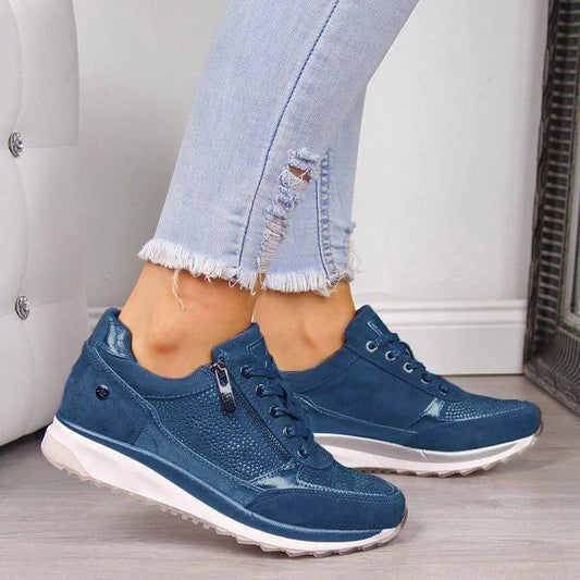 Women's Orthopedic Zip-Up Sneakers Comfort Fit