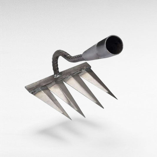 Stainless Steel Weeding Rake With V-Shaped Tines