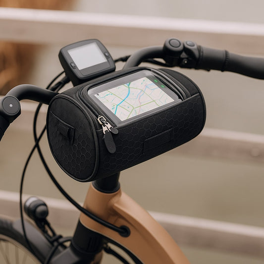 Waterproof Handlebar Bag with Touchscreen Window