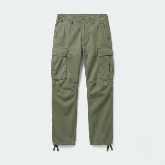 Men's Straight Leg Cotton Cargo Pants