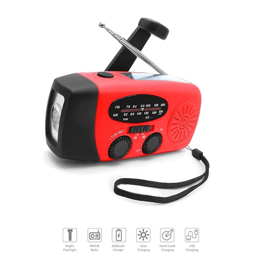 Hand Crank Solar Emergency Radio With Torch