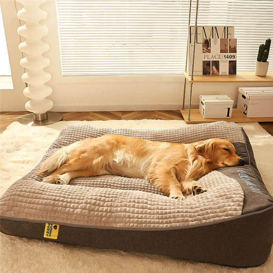 Memory Foam Orthopaedic Dog Bed With Headrest