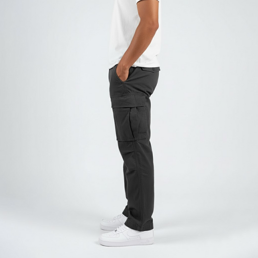 Utility Straight-Leg Cargo Pants