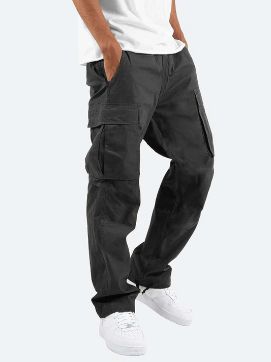 Men's Cargo Trousers Relaxed Fit With Utility Pockets
