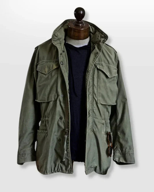Vintage Field Jacket With Adjustable Waist