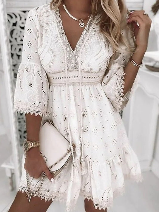 Lightweight Breathable A-Line Summer Dress