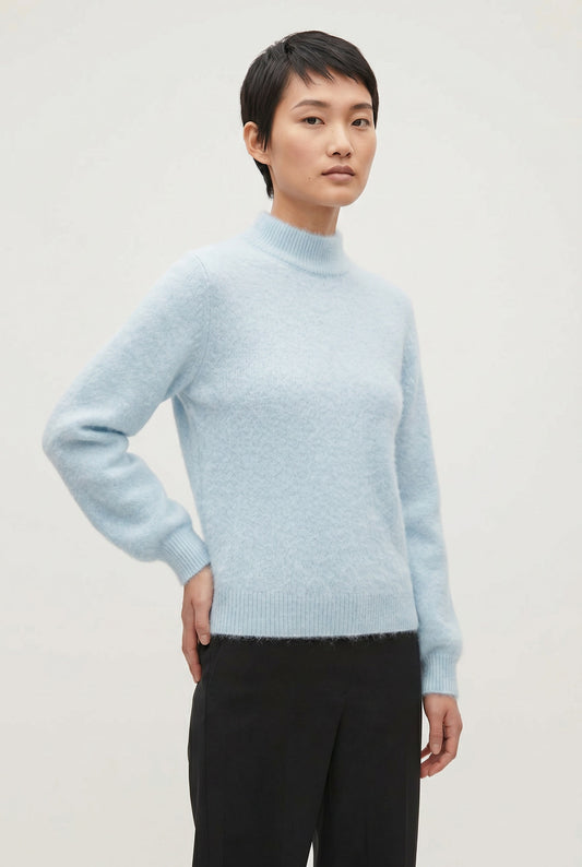 Diamond Knit Cashmere Crewneck Sweater