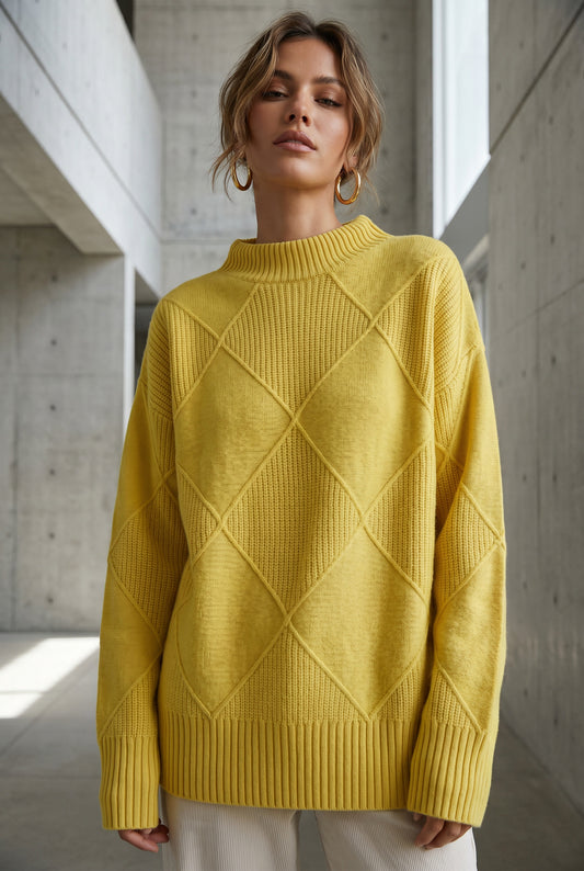 Soft Ribbed Cashmere Turtleneck Sweater