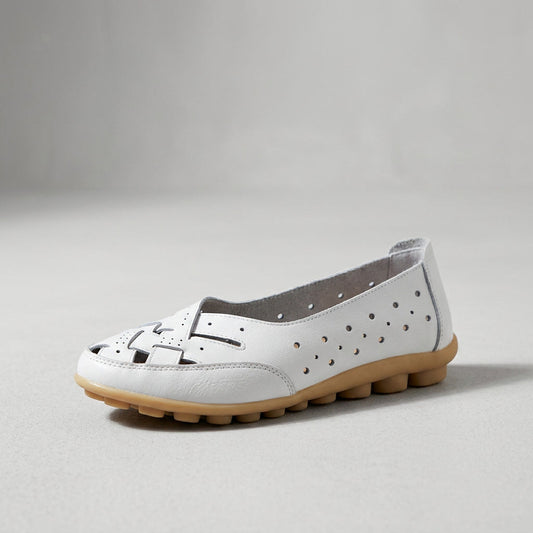 Gel Sole Loafers With Breathable Leather Upper